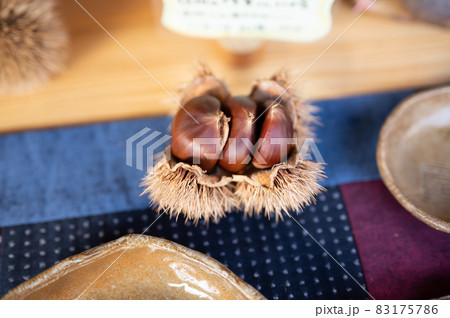 秋のの味覚栗 83175786