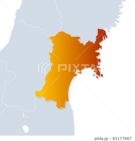 宮城県地図
