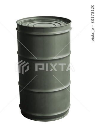 Oil barrel isolated on a white background 83178120