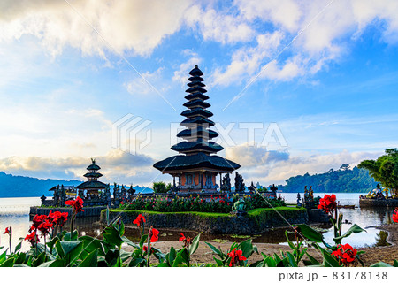 Pura Ulun Danu Beratan or Pura Bratan is a Hindu temple on a lake Beratan in Bali, Indonesia. Pura Ulun Danu Beratan or Pura Bratan is a Hindu temple on a lake Beratan in Bali, Indonesia. 83178138