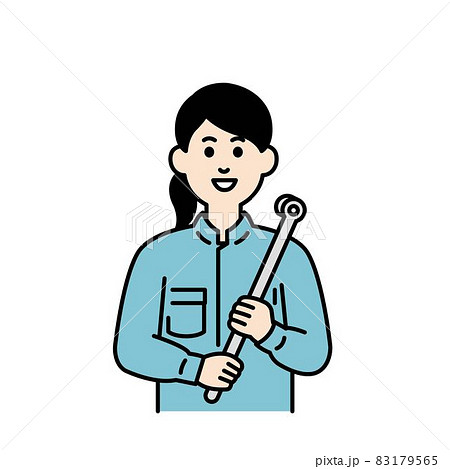整備士さんのイラスト上半身 カラー 整備士さんのイラスト上半身 カラー 83179565