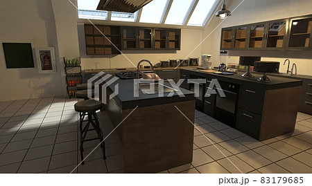 Kitchen decor, interior design and house - Stock Illustration  [106212885] - PIXTA