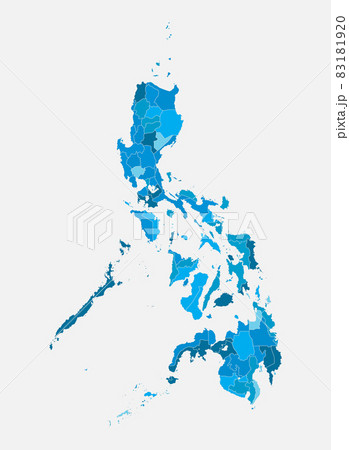 Vector map country Philippines divided on regions 83181920