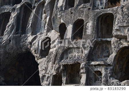 The Longmen Grottoes in Luoyang, Henan province, China The Longmen Grottoes in Luoyang, Henan province, China 83183290