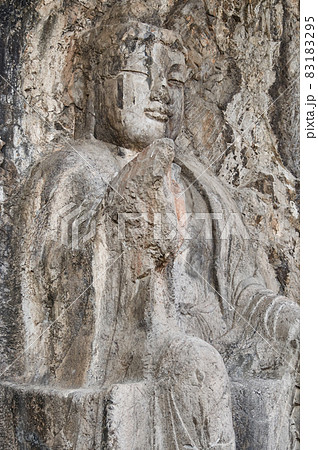 The Longmen Grottoes in Luoyang, Henan province, China The Longmen Grottoes in Luoyang, Henan province, China 83183295