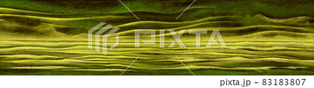Bright green abstract Nature landscape. Silhouettes of hills and mountains.  83183807