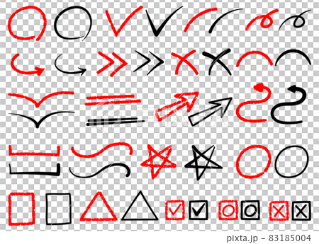 Collection of hand drawn special characters symbols 83185004