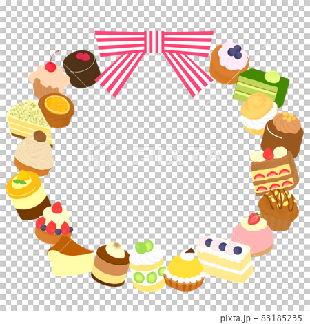 ケーキやタルト　スイーツのリース 83185235
