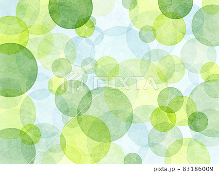 背景 背景素材 テクスチャ 水彩 グランジ 壁紙 丸 円 質感 素材 緑 黄緑 水色 グリーンのイラスト素材