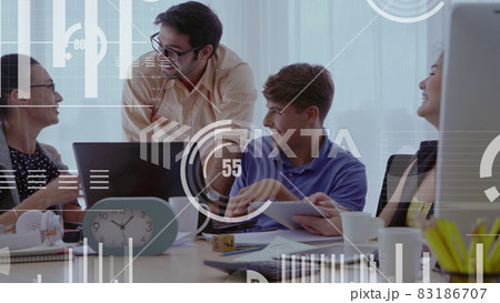 Conceptual vision of business people in corporate staff meeting Conceptual vision of business people in corporate staff meeting 83186707