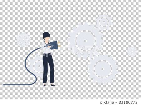 プラグインとアドオンは違うのかな？なイラスト素材 83186772