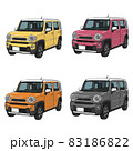 人気軽自動車イラスト2 83186822