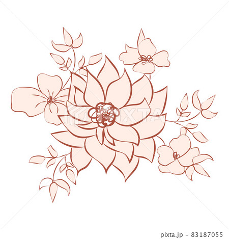 illustration brown beige nude flower, one line drawing, line art, modern illustration and art, nature and plants minimalist design illustration brown beige nude flower, one line drawing, line art, modern illustration and art, nature and plants minimalist design 83187055
