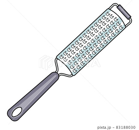 Spice cheese grater bar restaurant kitchen accessory. Hand-drawn doodle cartoon style vector image. For restaurant bar website design, cocktail food making process illustration, cookbook decoration 83188030
