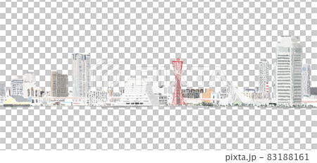 神戸風景(水彩) 83188161