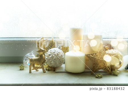 Burning advent candles 83188432