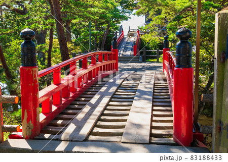日本三景　松島　五大堂に架かるすかし橋 83188433