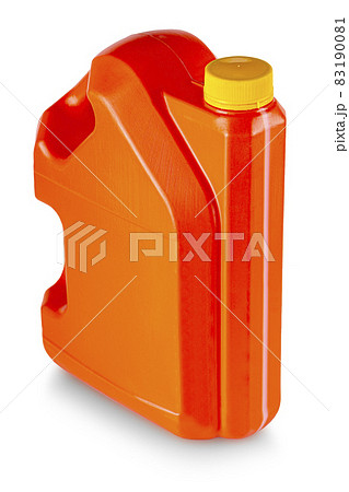 red canister with yellow lid isolated on white background red canister with yellow lid isolated on white background 83190081