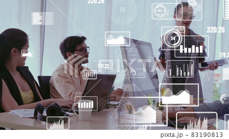 Conceptual vision of business people in corporate staff meeting 83190813