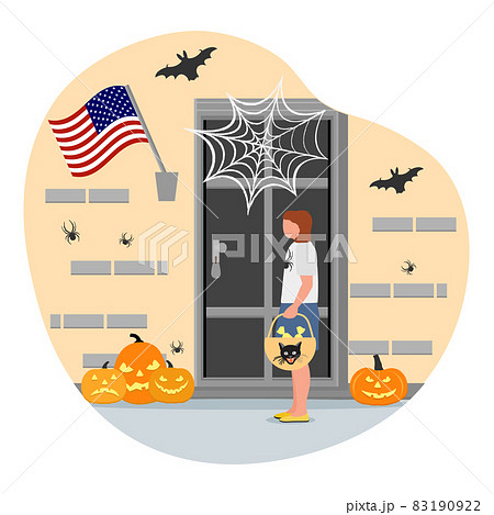 Halloween Girl Holiday Trick or treat Door Jack 83190922