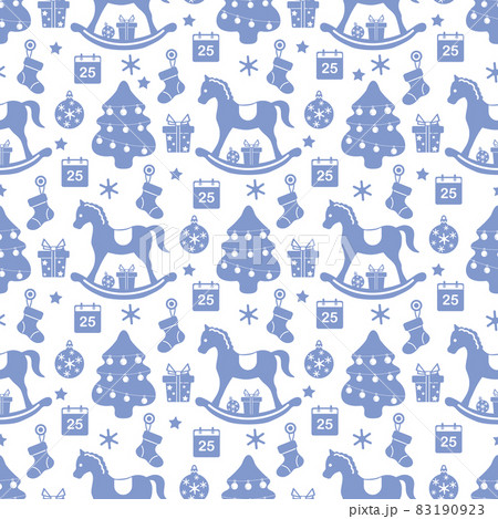 Vector pattern Merry Christmas New Year Holiday 83190923