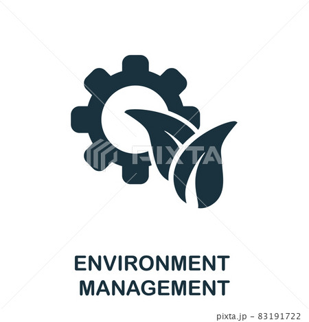 Environment Management icon. Monochrome sign from company management collection. Creative Environment Management icon illustration for web design, infographics and more 83191722