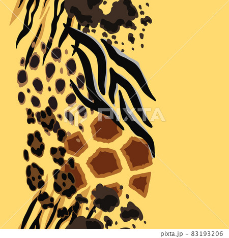 Seamless pattern with decorative animal print. African savannah fauna stylized ornament, fur texture. Seamless pattern with decorative animal print. African savannah fauna stylized ornament, fur texture. 83193206