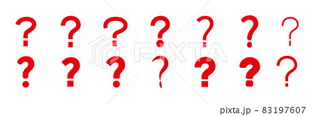 クエスチョンマークに関連したアイコンセット 83197607