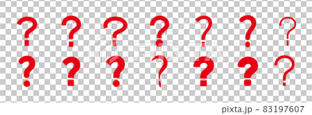 クエスチョンマークに関連したアイコンセット 83197607