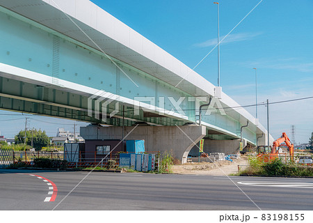 国道254号バイパス工事 下南畑交差点の橋梁 志木市側　2021.10　b-2 ソフトカラー 83198155