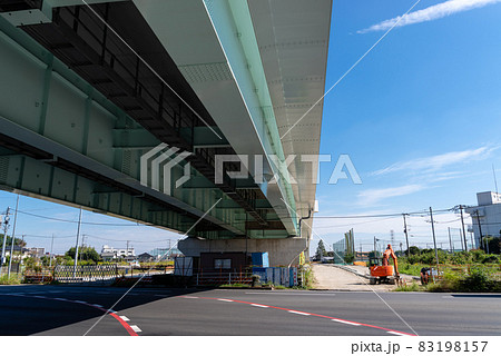 国道254号バイパス工事 下南畑交差点の橋梁 志木市側　2021.10　c-1 83198157