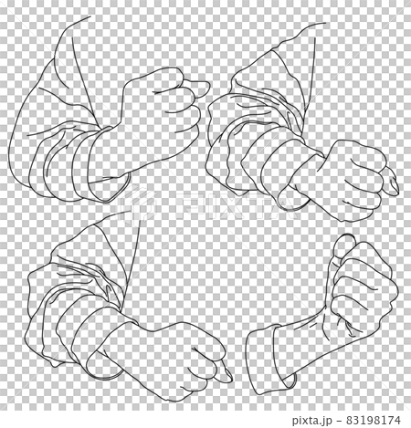 一隻手握拳的插圖-我手動侵入照片- 83198174