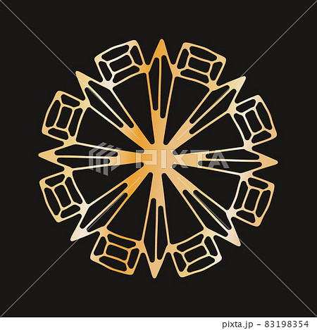 cute snowflake, festive christmas design of unique winter symbol. 83198354