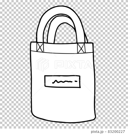 トートバックの線画イラスト 83200227