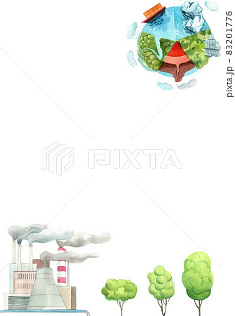 World zone day frame watercolor 83201776