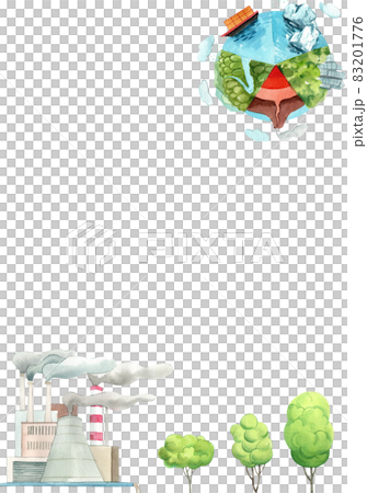 World zone day frame watercolor 83201776