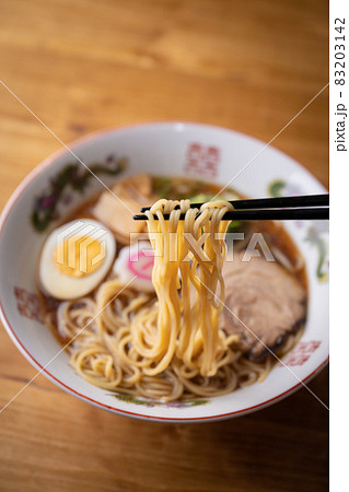 authentic tokyo style shoyu ramen noodle 83203142