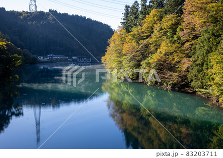朝の四万湖 群馬県 朝の四万湖 群馬県 83203711