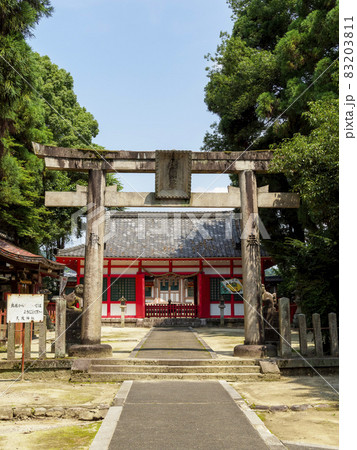 【奈良県】久度神社の鳥居 【奈良県】久度神社の鳥居 83203811