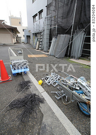 マンション大規模修繕足場工事、居住者から見た大規模修繕足場工事、安全第一、工事内容、住民検査 83204084