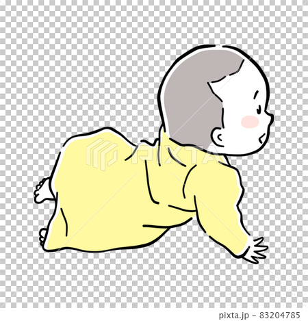 微笑的寶寶插畫素材 微笑的寶寶插畫素材 83204785