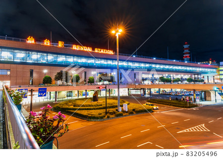 仙台駅　西口　夜景 83205496