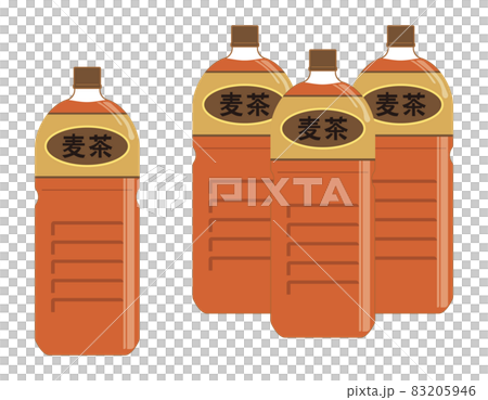麦茶のペットボトル ベクターイラストのイラスト素材 5946