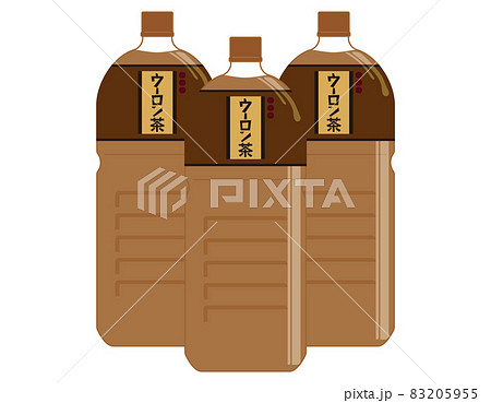 烏龍茶のペットボトル ベクターイラストのイラスト素材 5955