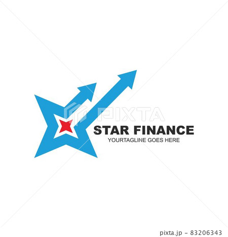 star finance business icon vector illustration design template 83206343