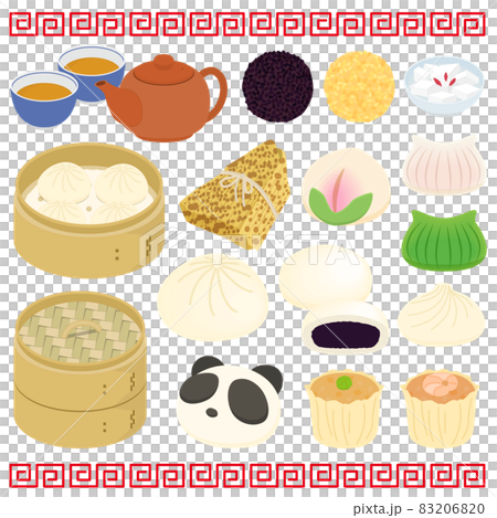 点心・飲茶のイラスト 点心・飲茶のイラスト 83206820