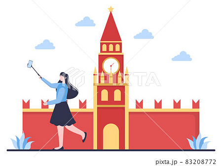 Travel to Russia Background Vector Illustration. Time to Visit the Icon Landmarks of these World Famous Tourist Attractions of the Country Travel to Russia Background Vector Illustration. Time to Visit the Icon Landmarks of these World Famous Tourist Attractions of the Country 83208772
