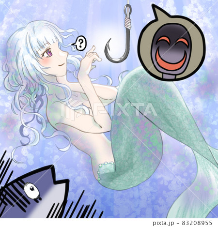 フィッシング詐欺にかかりそうな人魚 フィッシング詐欺にかかりそうな人魚 83208955
