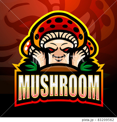 Mushroom mascot esport logo design 83209562