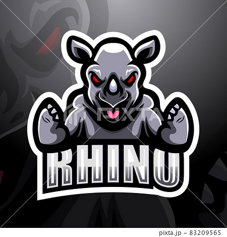 Rhino esport mascot logo design Rhino esport mascot logo design 83209565